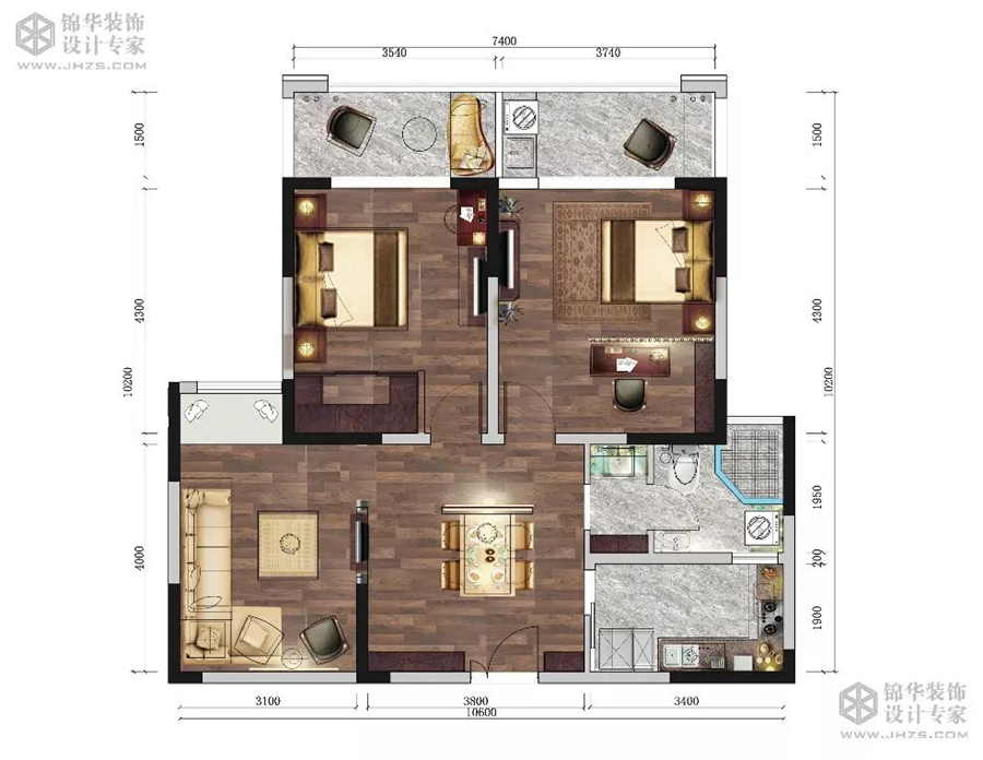 【天山绿洲】118㎡和100㎡户型最新平面布置方案和各种风格参考图新鲜出炉!!!